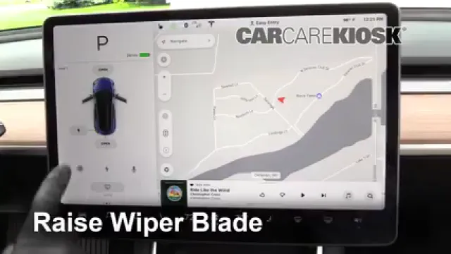 2018 Tesla 3 Electric Windshield Wiper Blade (Front) Replace Wiper Blades